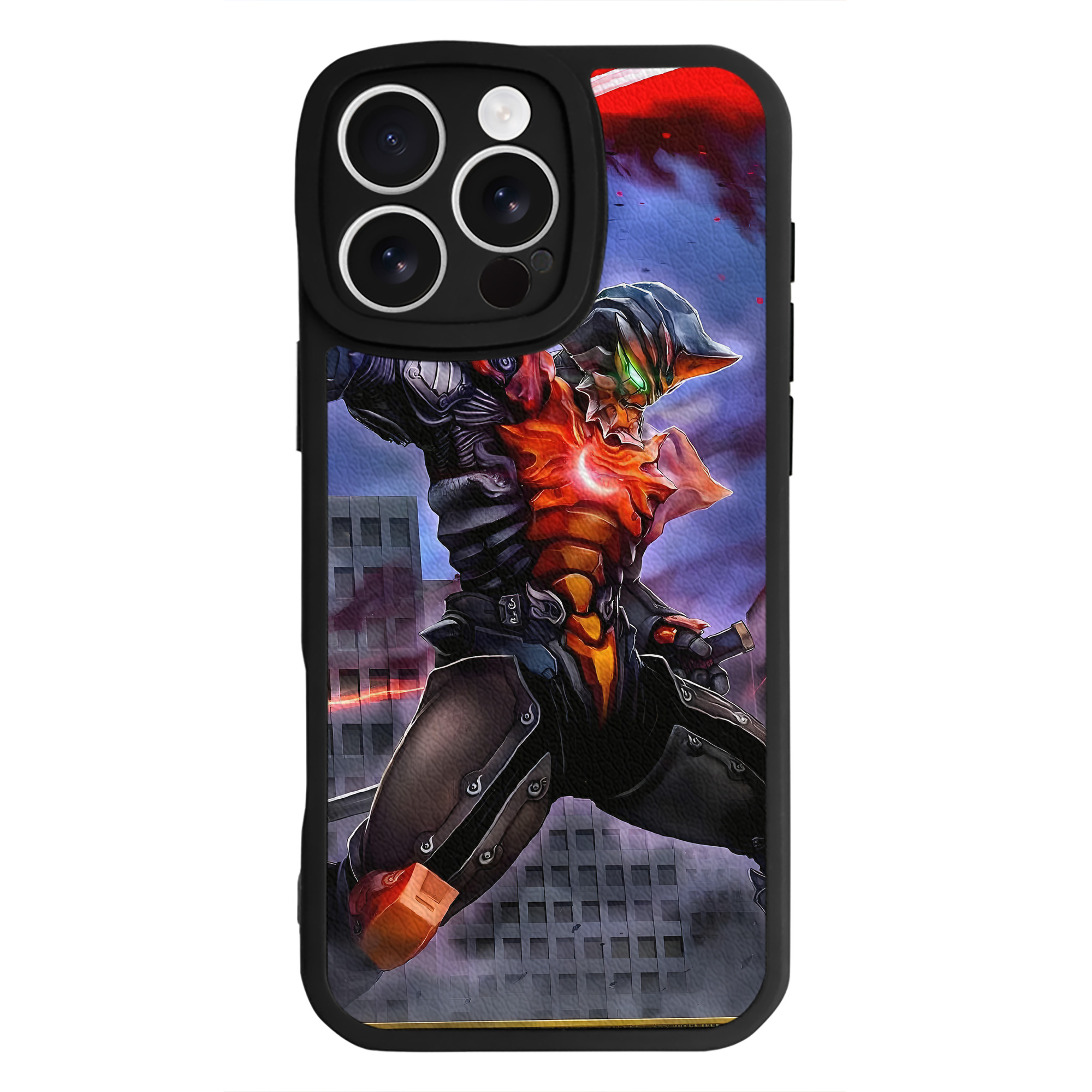 （画像用） ウルトラマン Ultraman 【iPhone 16シリーズ対応】シリコンスマホケース（レザー調） 材質：シリコン